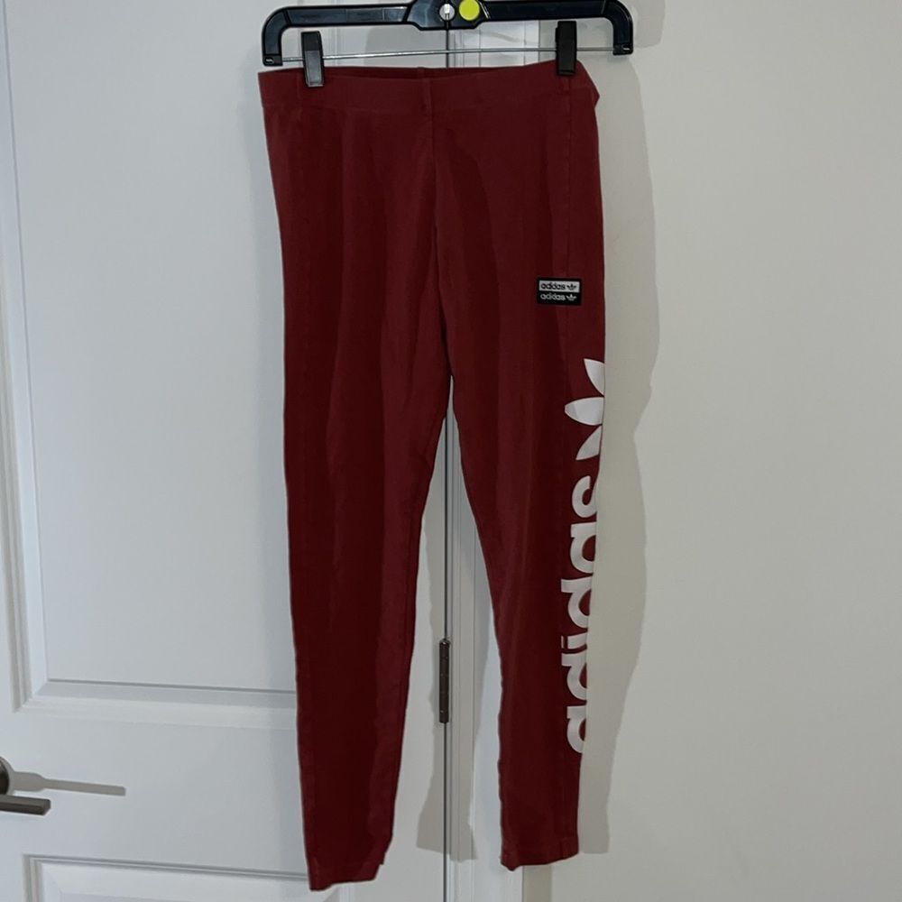 Stretch adidas tech fit track yoga crop leg running jogging pant S (10 UK)